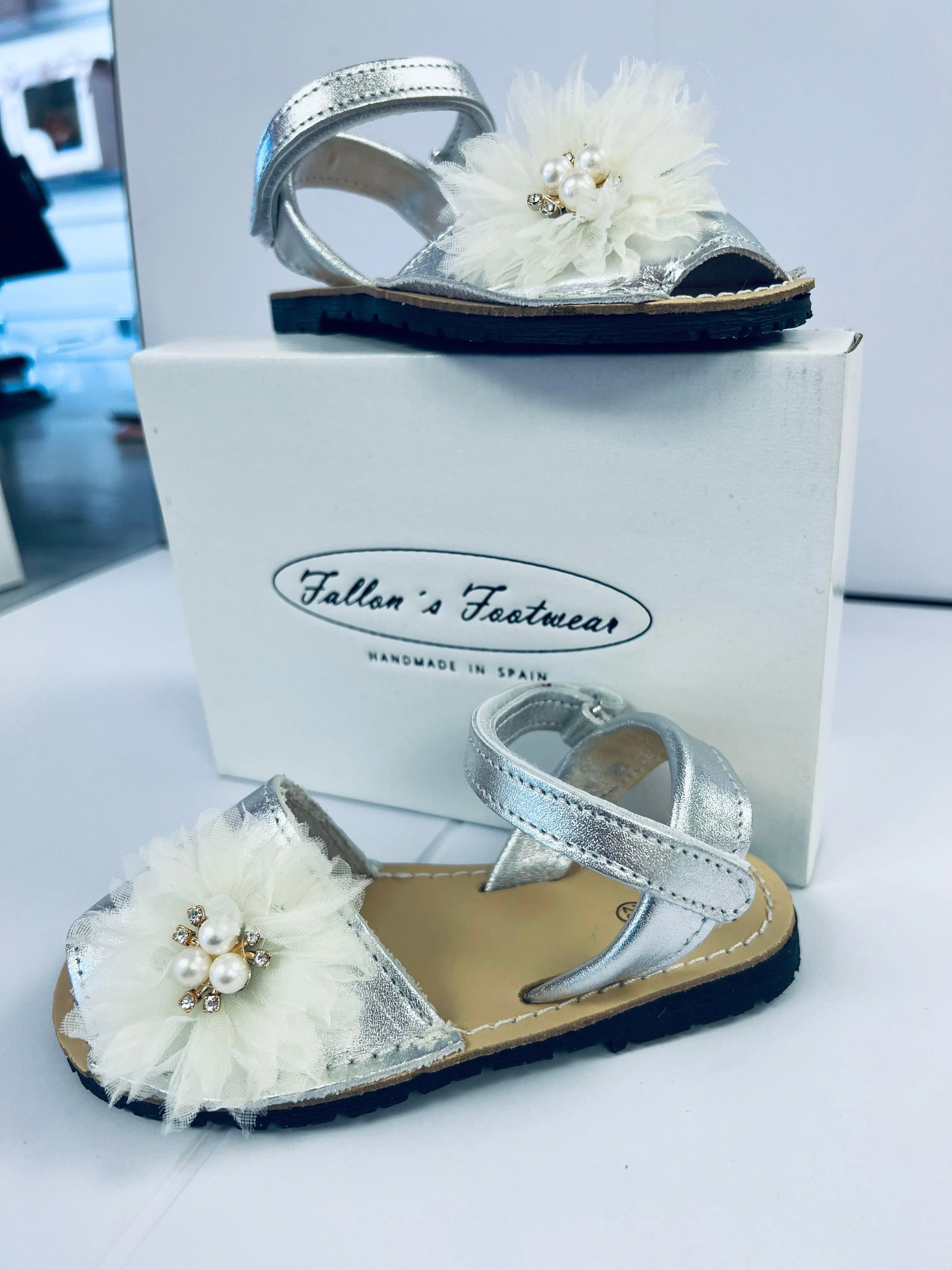 17405 Silver Pearl Sandals