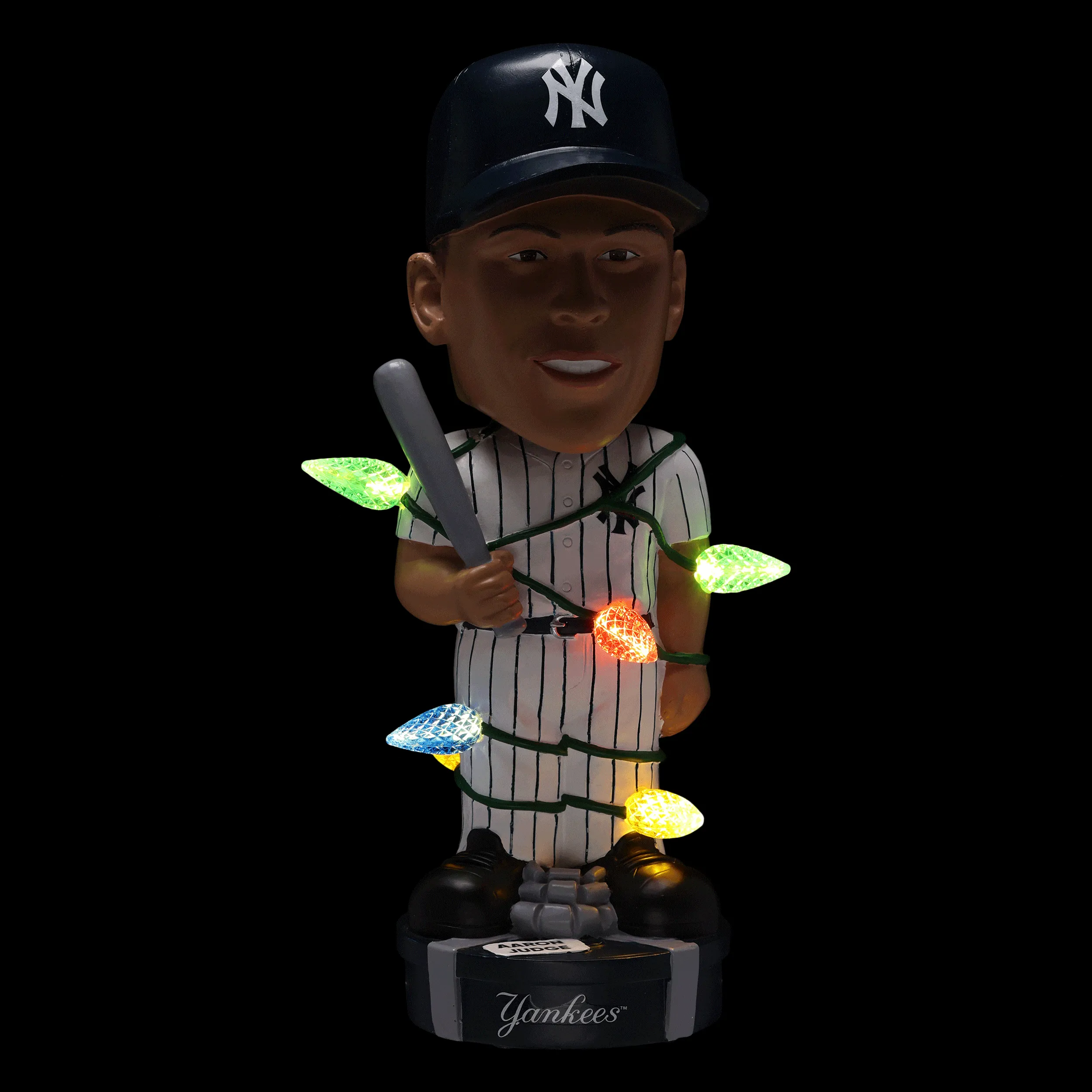 Aaron Judge New York Yankees Holiday Lights Bobblehead