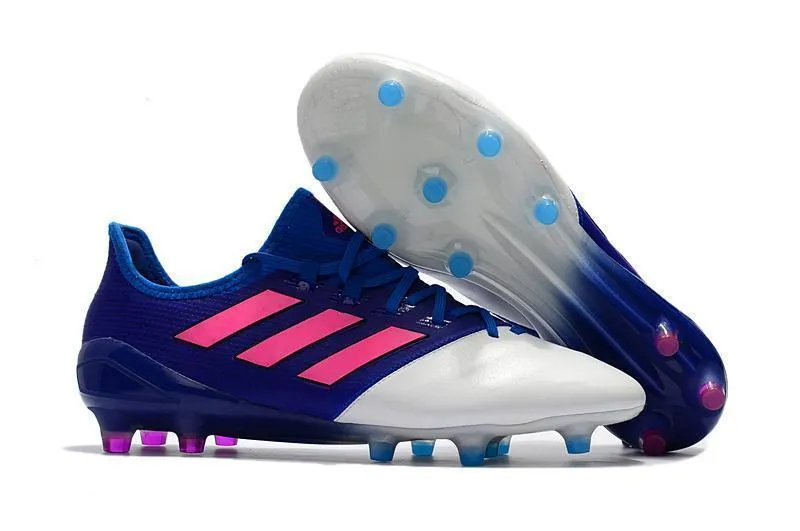 Adidas ACE Series FG Soccer Cleats Shoes Blue White Pink