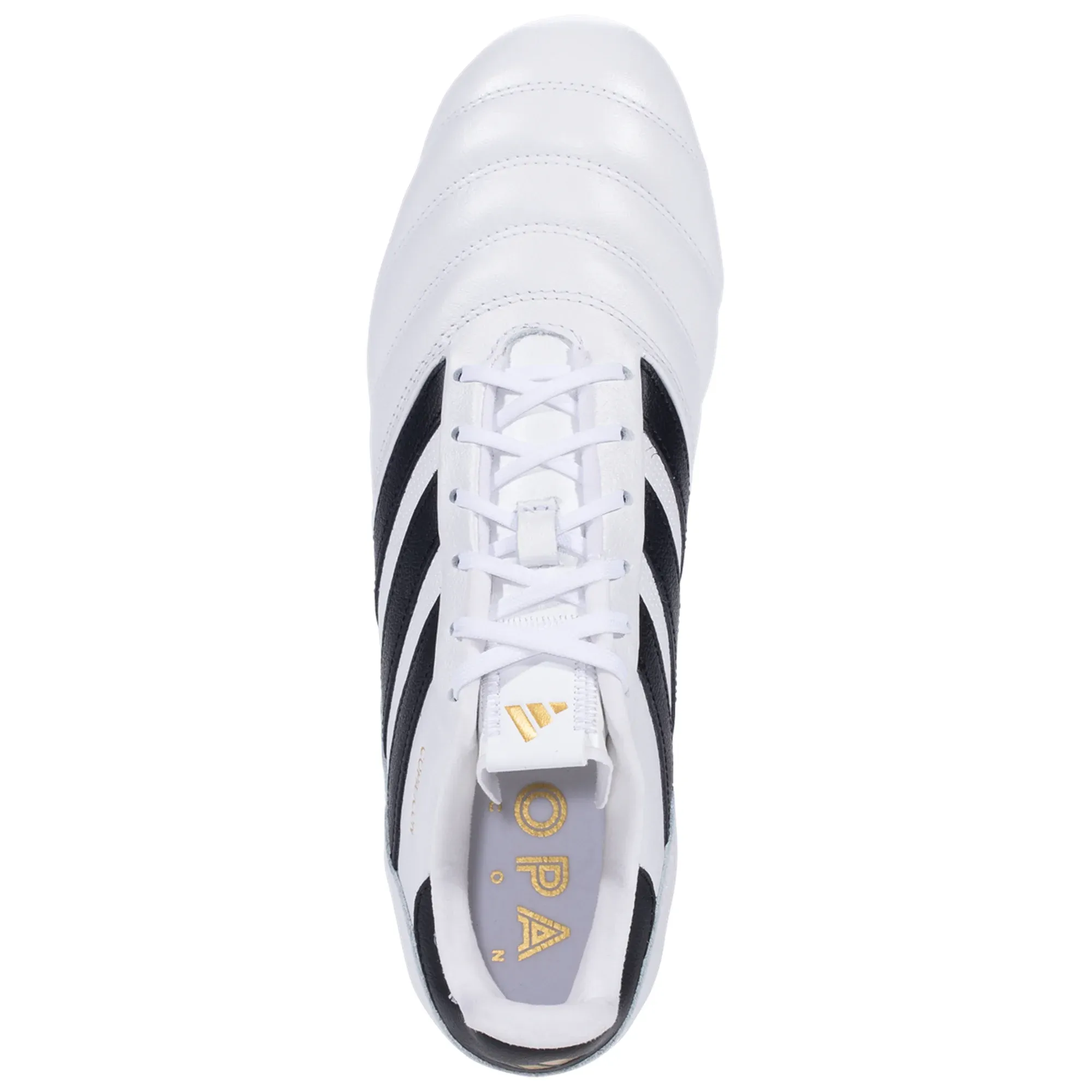 adidas Copa Icon FG Soccer Cleats (White/Black/Metallic Gold)