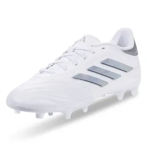 adidas Copa Pure 2 League Firm Ground Soccer Cleats (White/Metallic Silver)