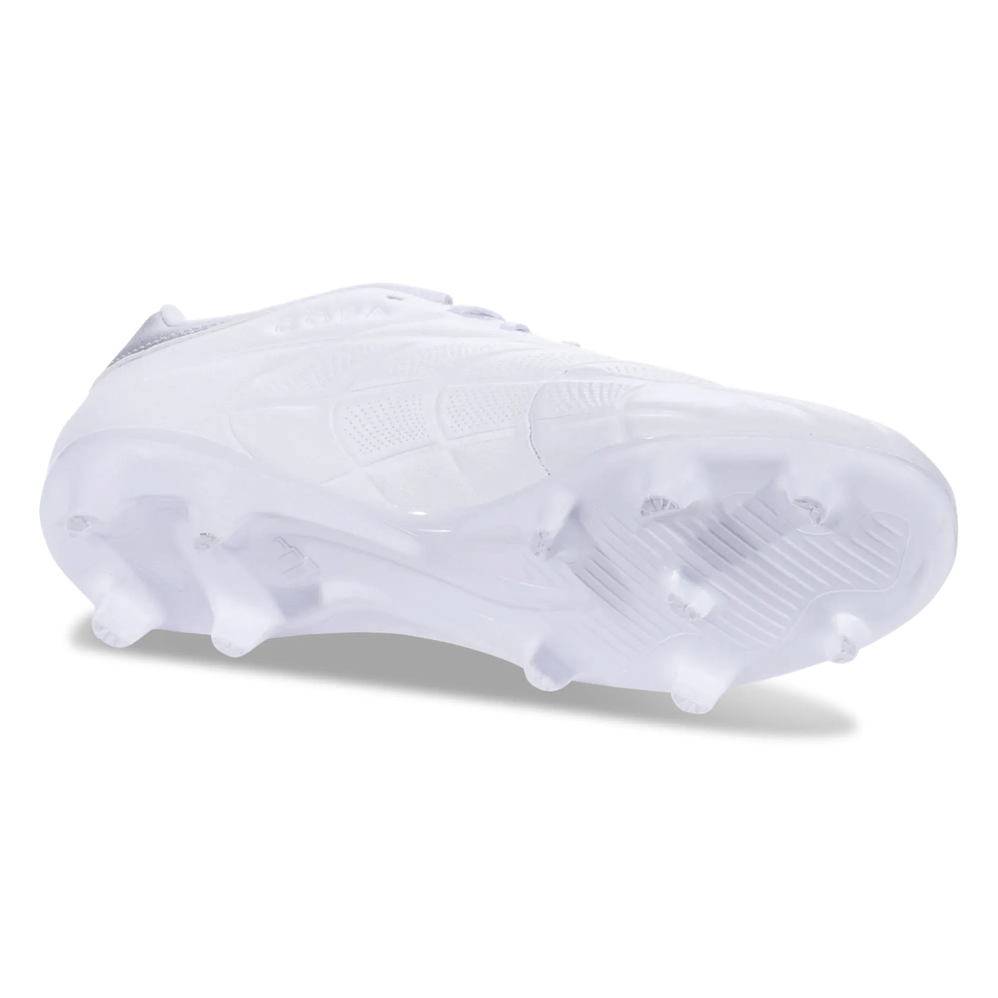 adidas Copa Pure 2 League Firm Ground Soccer Cleats (White/Metallic Silver)