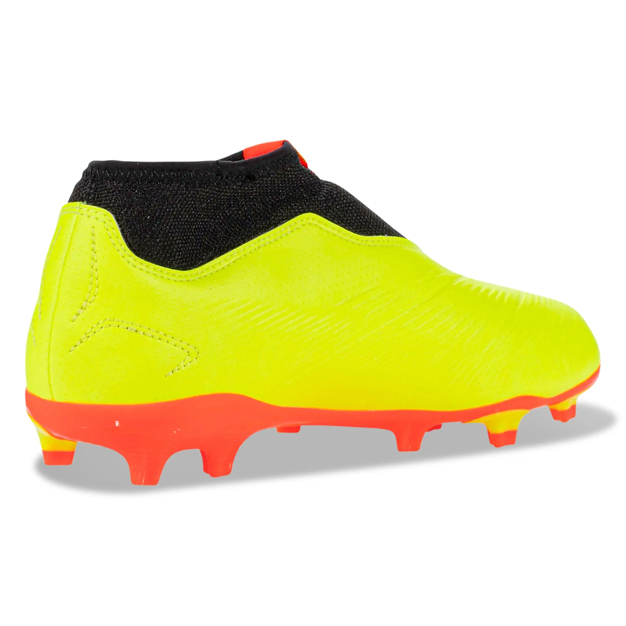 adidas Jr. Predator League LL FG Soccer Cleats (Solar Yellow/Black/Solar Red)