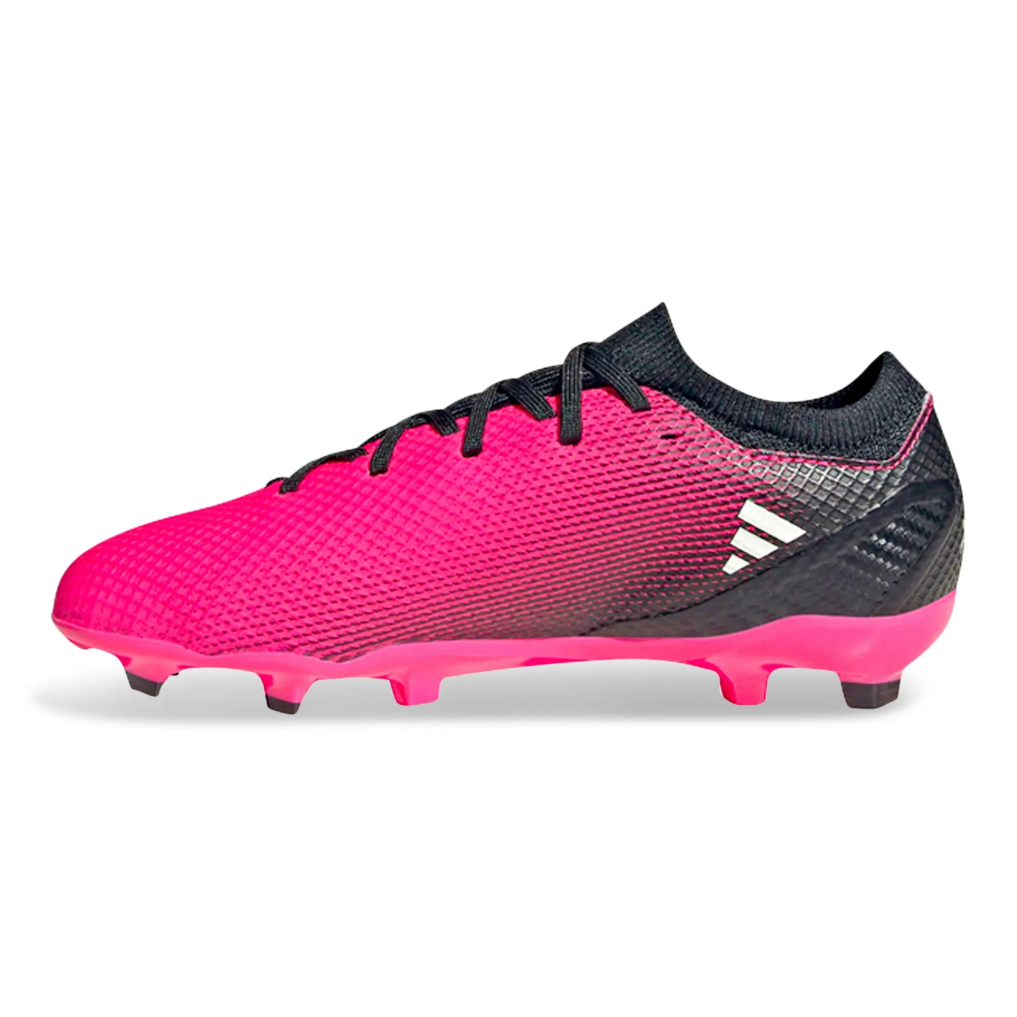 adidas Jr. X Speedportal.1 Firm Ground Soccer Cleats (Team Shock Pink/Black)