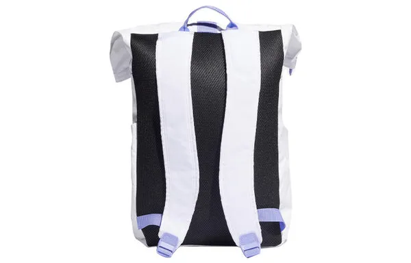 adidas Real Madrid Printing Large Capacity Backpack Unisex White / Purple, white