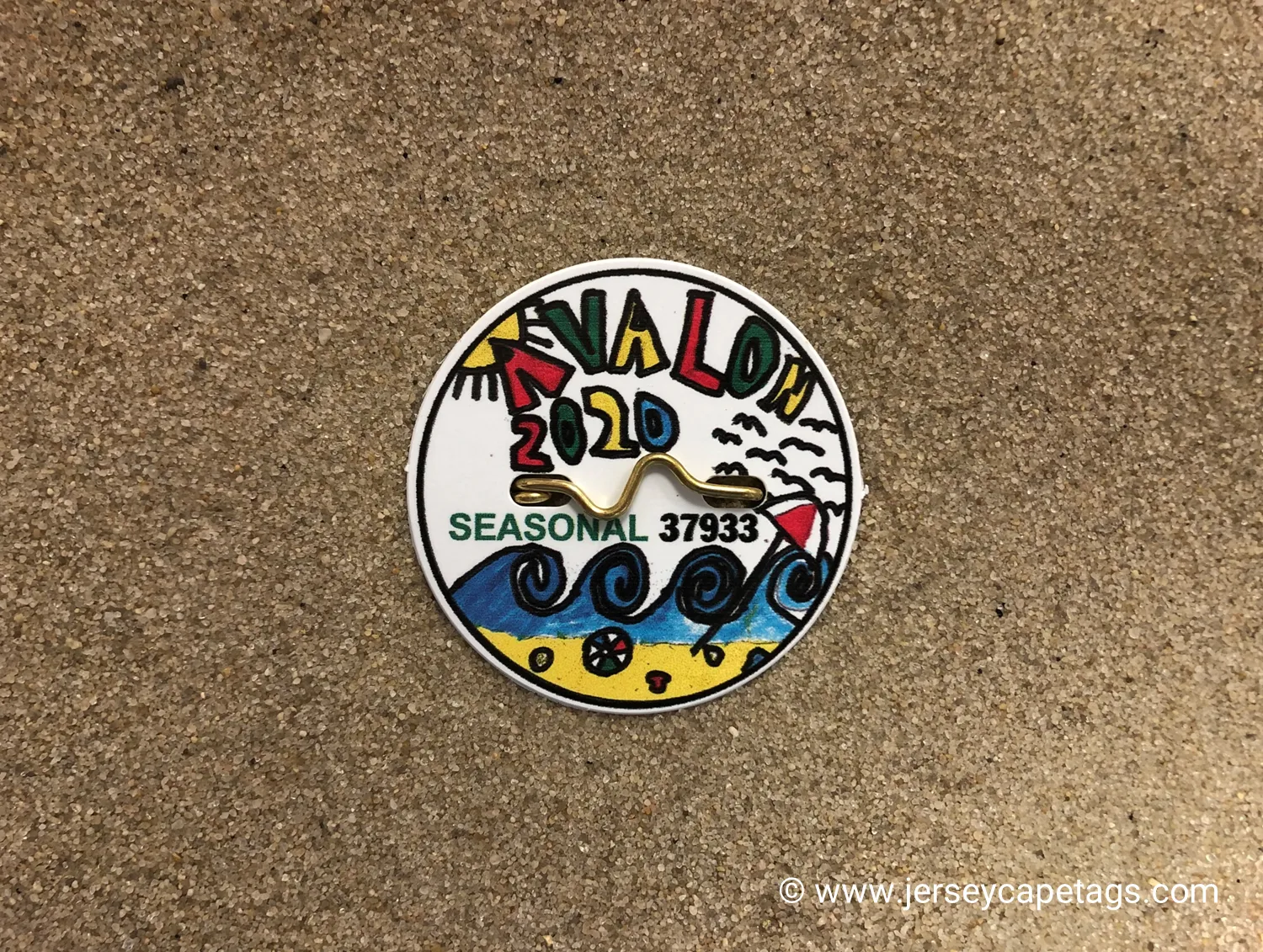 Avalon 2020 Seasonal Beach Tag