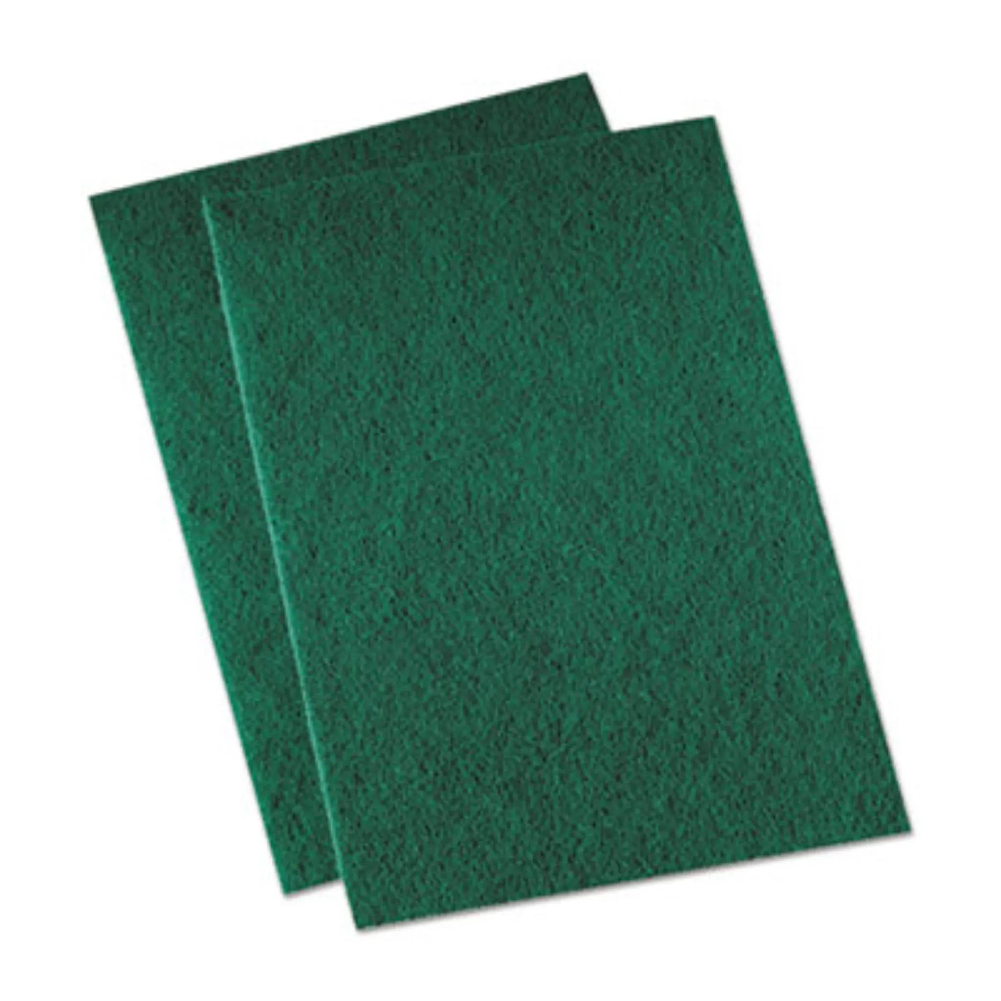 BOARDWALK BWK196 Medium Duty Scour Pad,  6 x 9, Green, Carton of 20