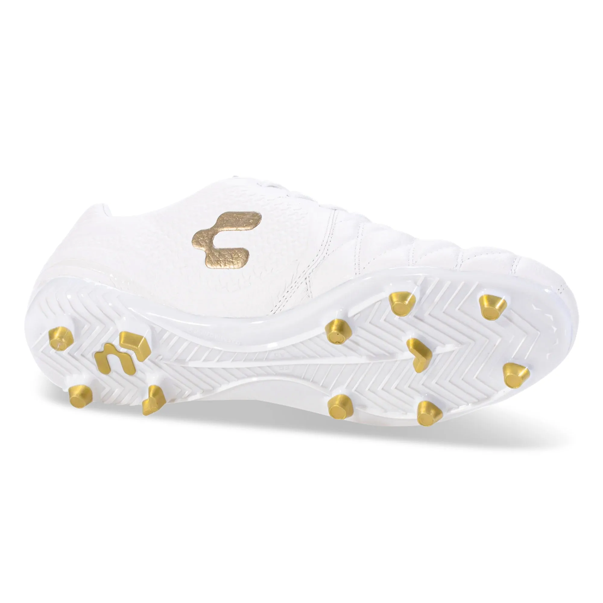 Charly Legendario 2.0 LT Soccer Cleats (White/Gold)