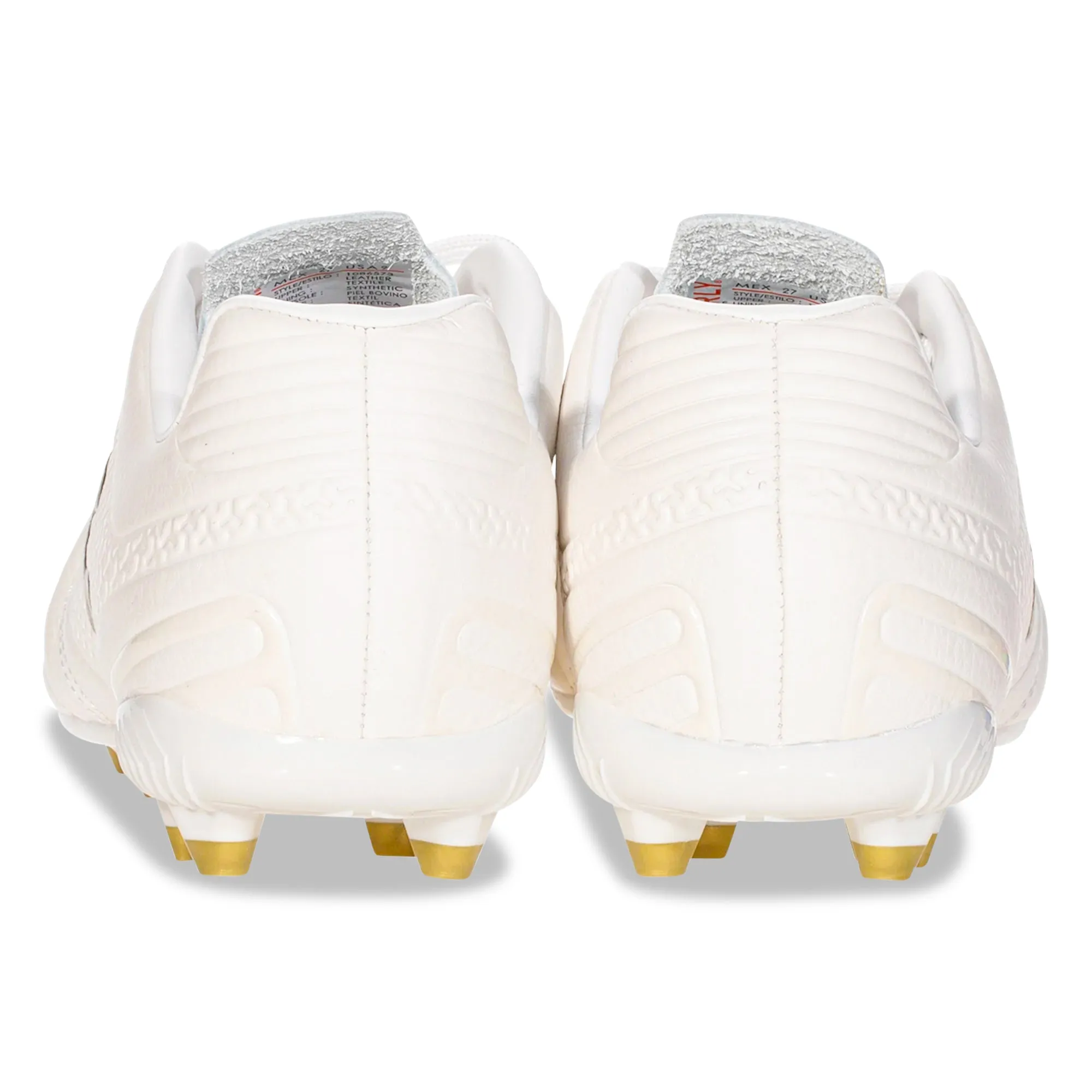 Charly Legendario 2.0 LT Soccer Cleats (White/Gold)