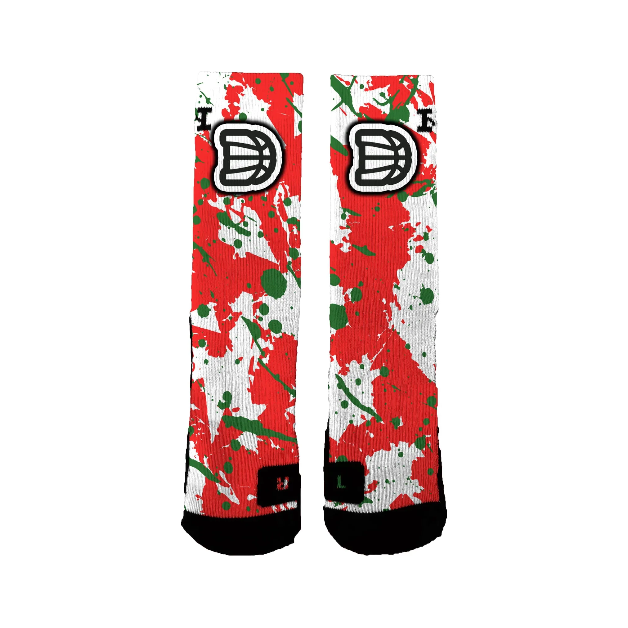 Darting Basketball Academy Youth Foundation (amelia) Splatter Socks