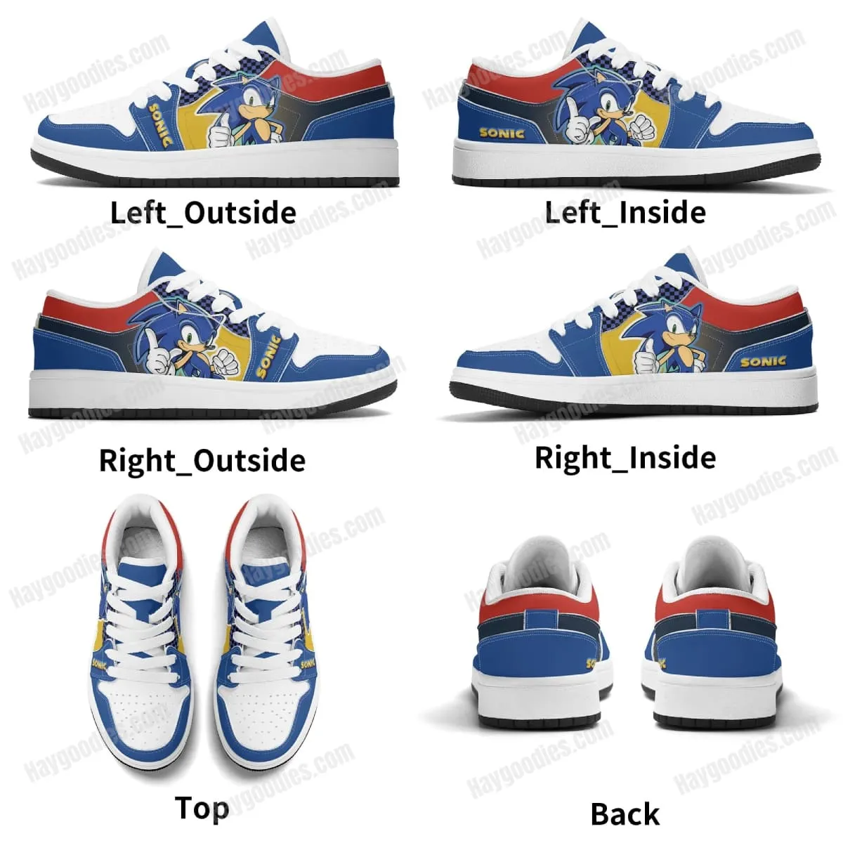 Design Your Own Kids Low-Top PU Leather Sneakers