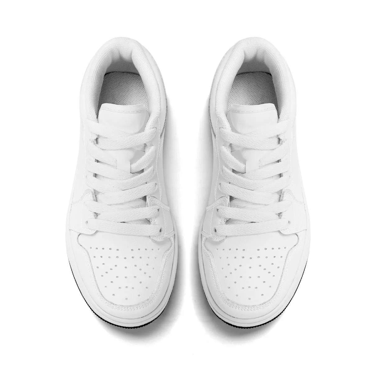 Design Your Own Kids Low-Top PU Leather Sneakers