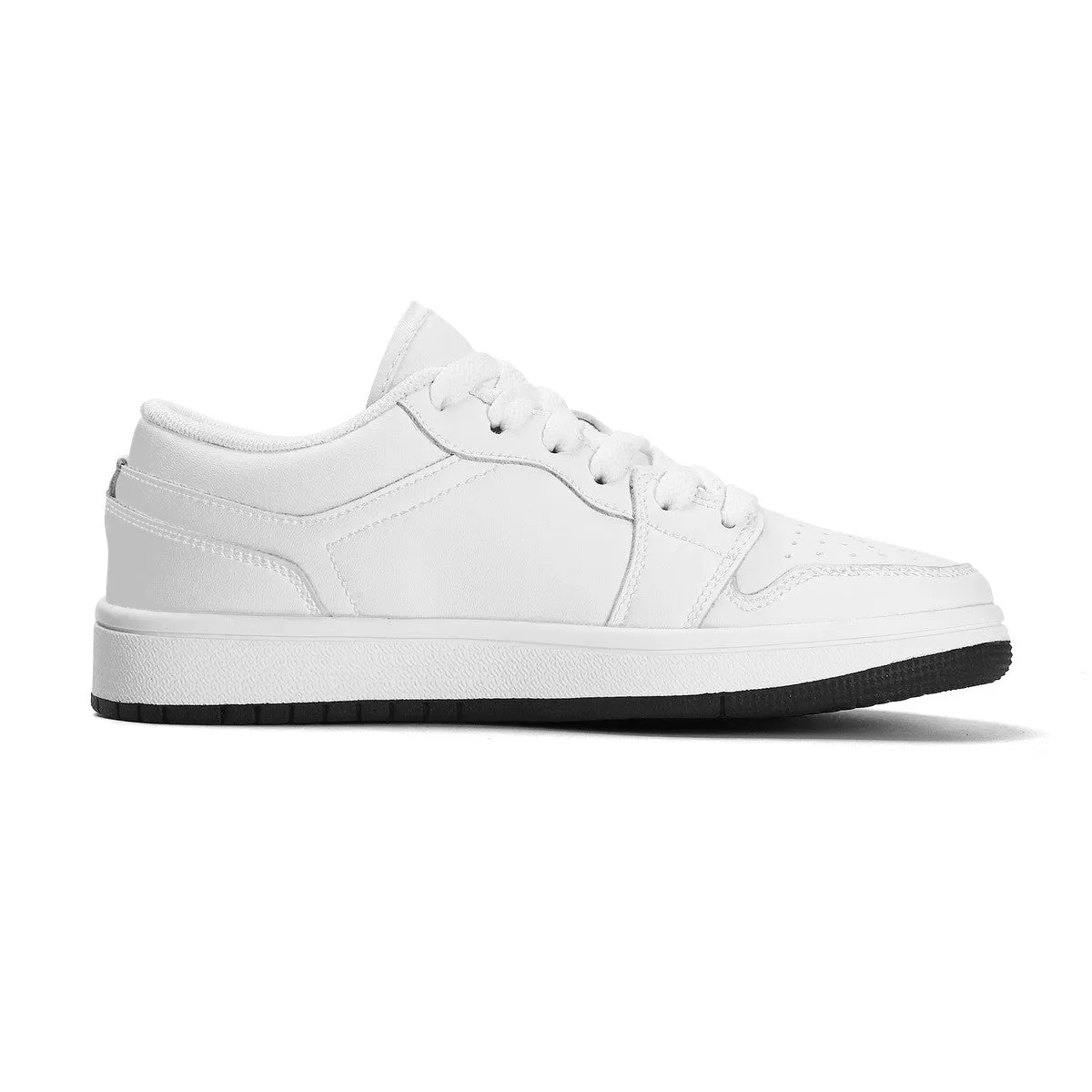 Design Your Own Kids Low-Top PU Leather Sneakers