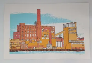 Domino Sugar Silkscreen Print by Nate Duval