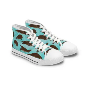 Duck-Billed Platypus Women's High Top Sneakers