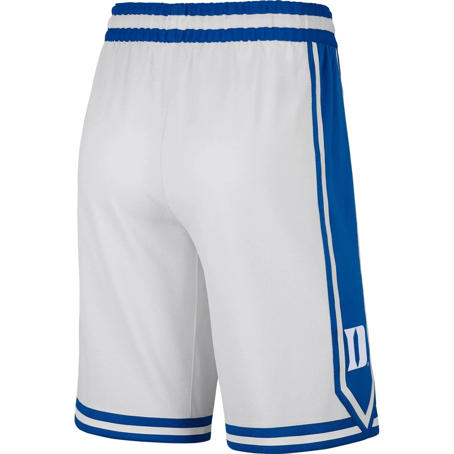 Duke Blue Devils Replica Team Nike Men's White Basketball Shorts