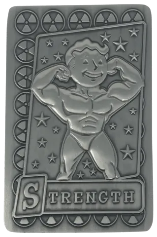 Fallout Limited Edition Metal Perk Card # 1 - Strength