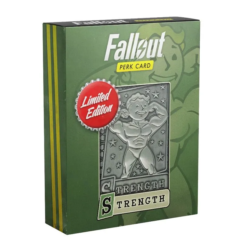 Fallout Limited Edition Metal Perk Card # 1 - Strength