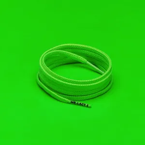 Goalies Slim Football Boot Laces · Neon Green