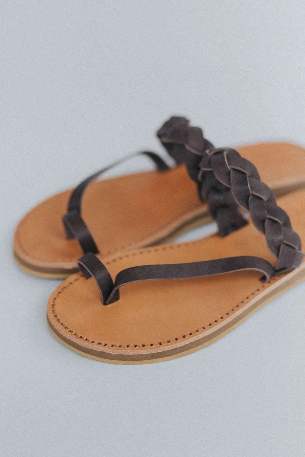 Griegas Sandals - Cocoa Brown Leather