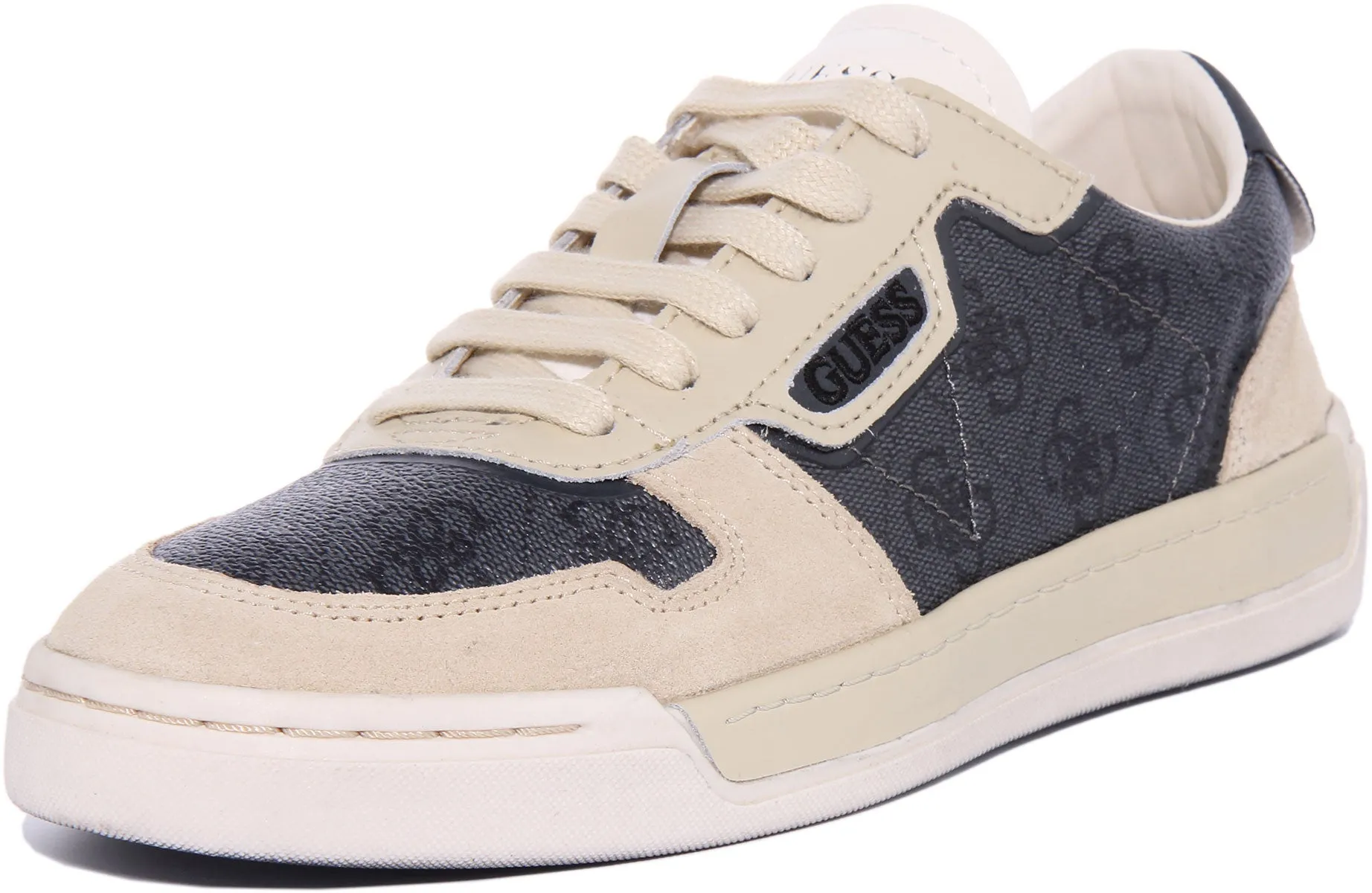 Guess Strave 4g Lace up Trainer In Grey For Men