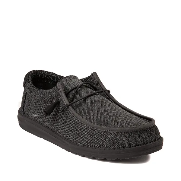 Heydude Wally Sox Micro Men's Casual Sneakers - Total Black, Black