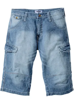 Jeans long shorts loose fit John Baner Jeanswear, blue