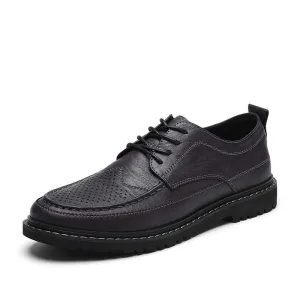 Leather Shoes Casual Shoes Summer Men's Shoes Breathable Small Leather Shoes