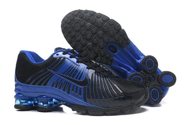 N A Shox Fabrique 2018 Black Royal Blue Running Sneakers