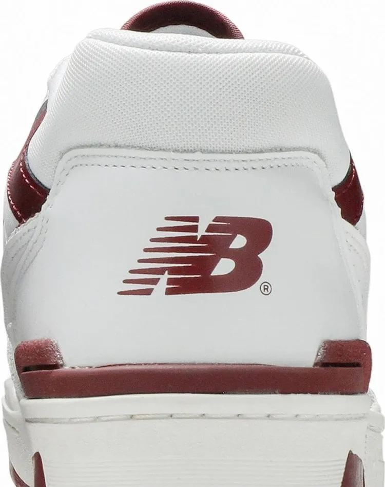 New Balance 550 'Burgundy' sneakers, white