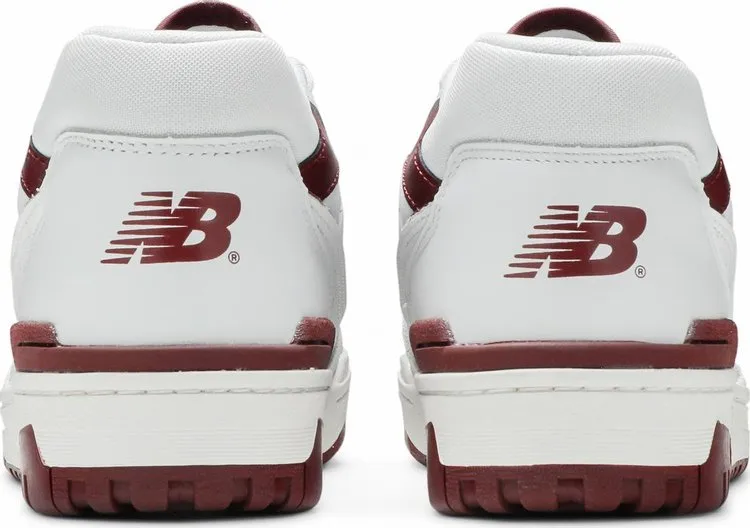 New Balance 550 'Burgundy' sneakers, white