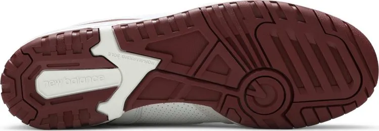 New Balance 550 'Burgundy' sneakers, white