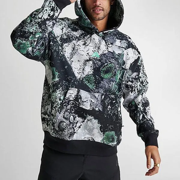 Nike Acg Therma-fit Tuff Fleece Hoodie 'Black Summit White', multicolor