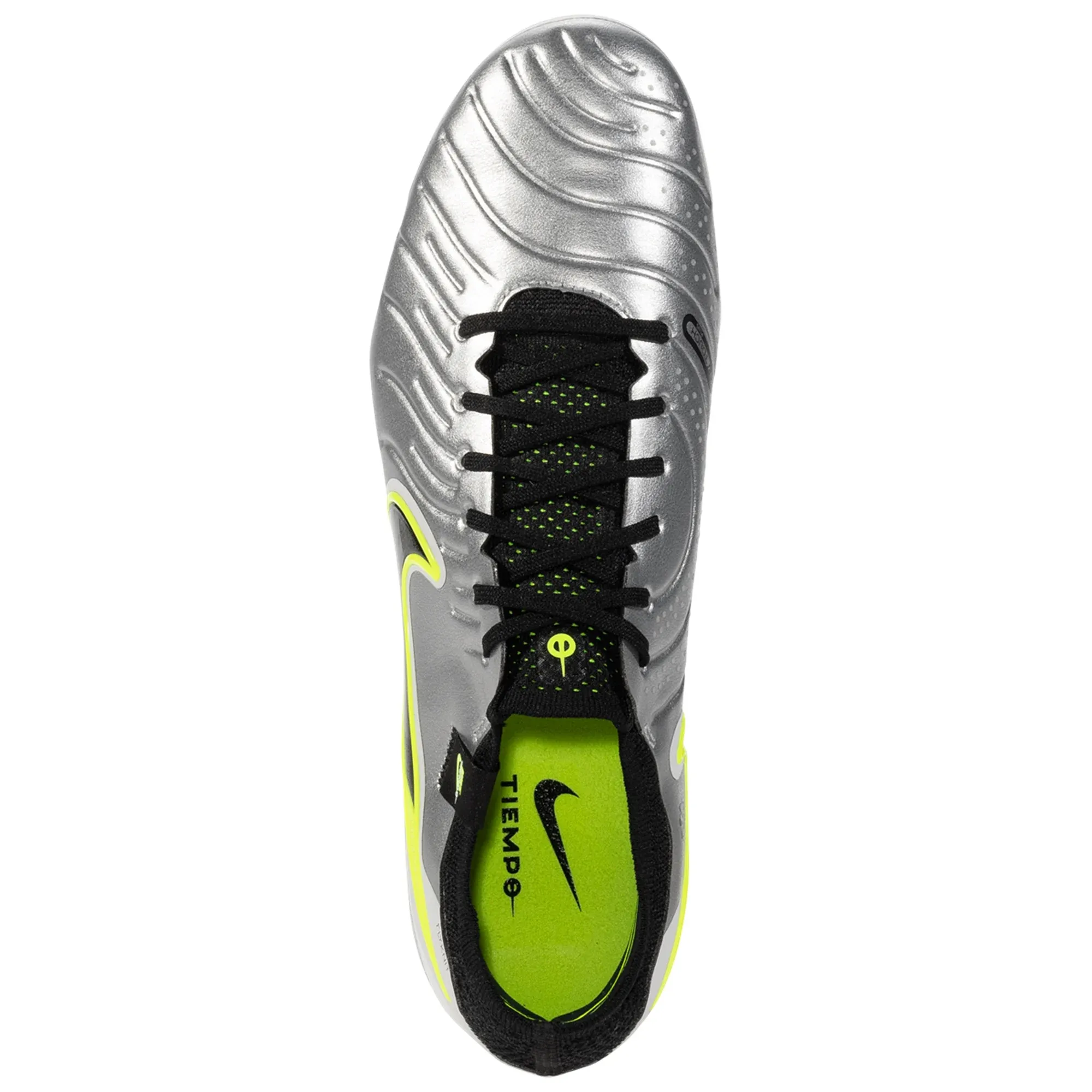 Nike Legend 10 Elite FG Soccer Cleats (Metallic Silver/Black-Volt)