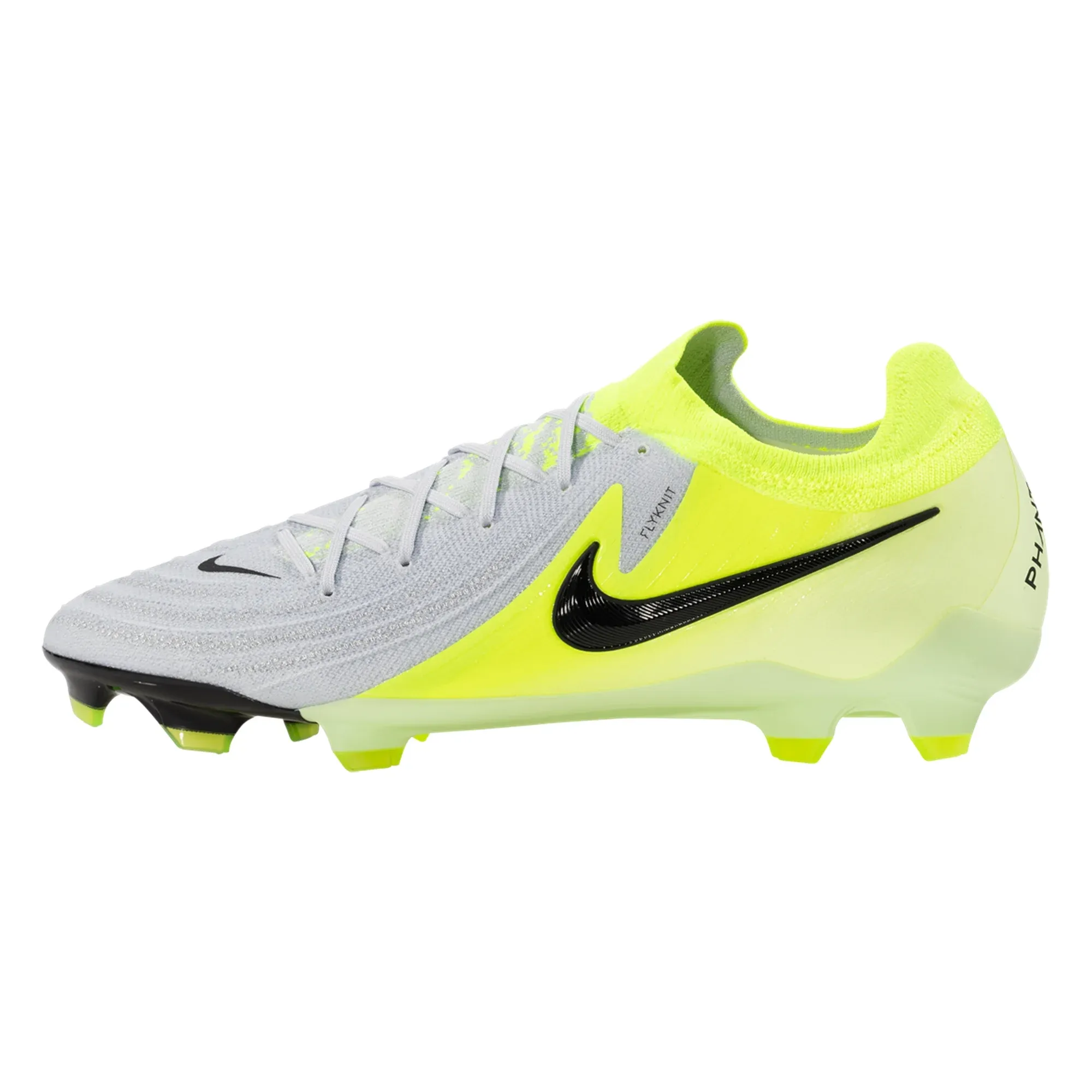 Nike Phantom GX II Pro FG Soccer Cleats (Metallic Silver/Black-Volt)