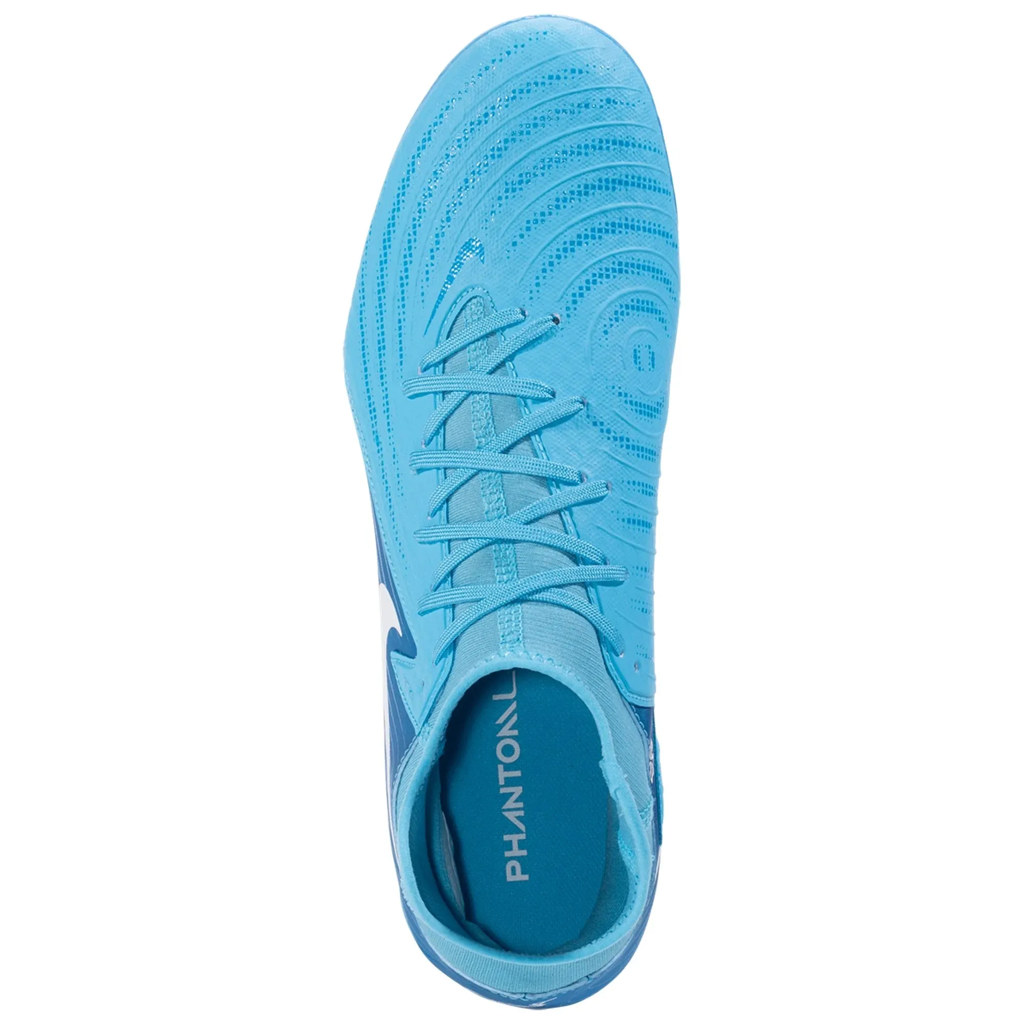 Nike Phantom Luna II Academy FG/MG Soccer Cleats (Blue Fury/White)