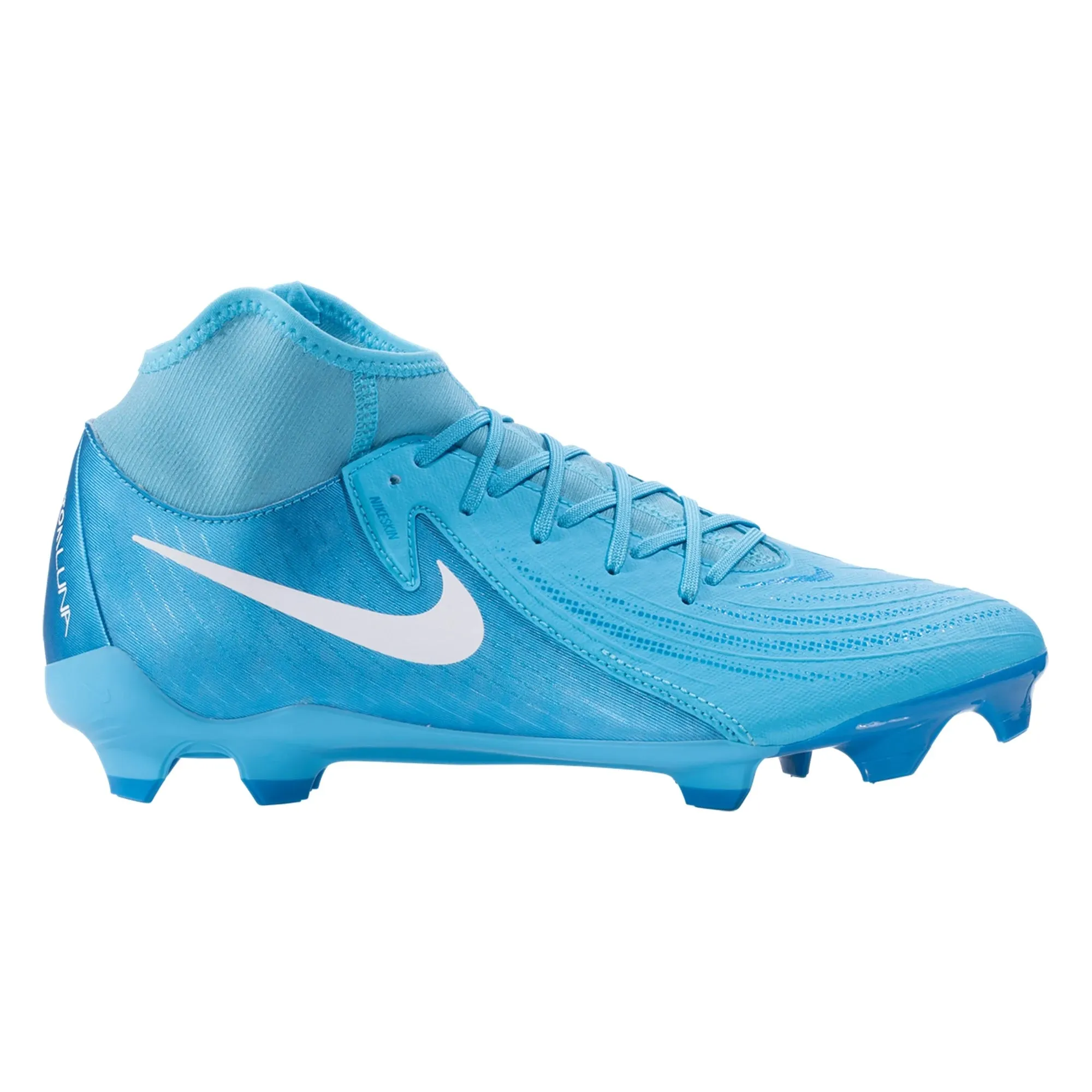 Nike Phantom Luna II Academy FG/MG Soccer Cleats (Blue Fury/White)