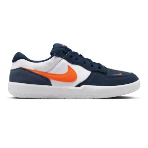 NIKE SB FORCE 58 MIDNIGHT NAVY/WHITE/DIFFUSED BLUE/SAFETY ORANGE