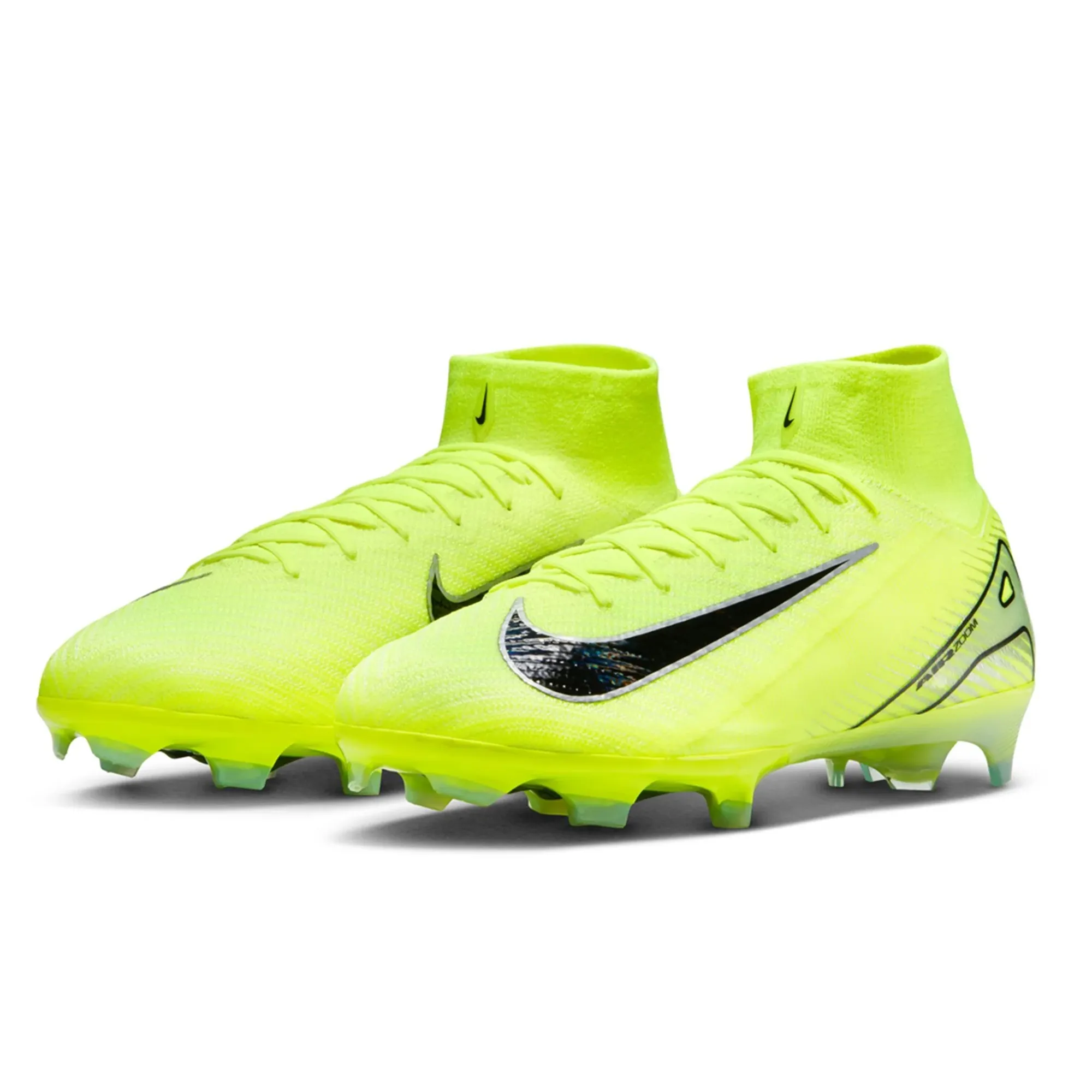 Nike Zoom Superfly 10 Elite FG Soccer Cleats (Volt/Black)