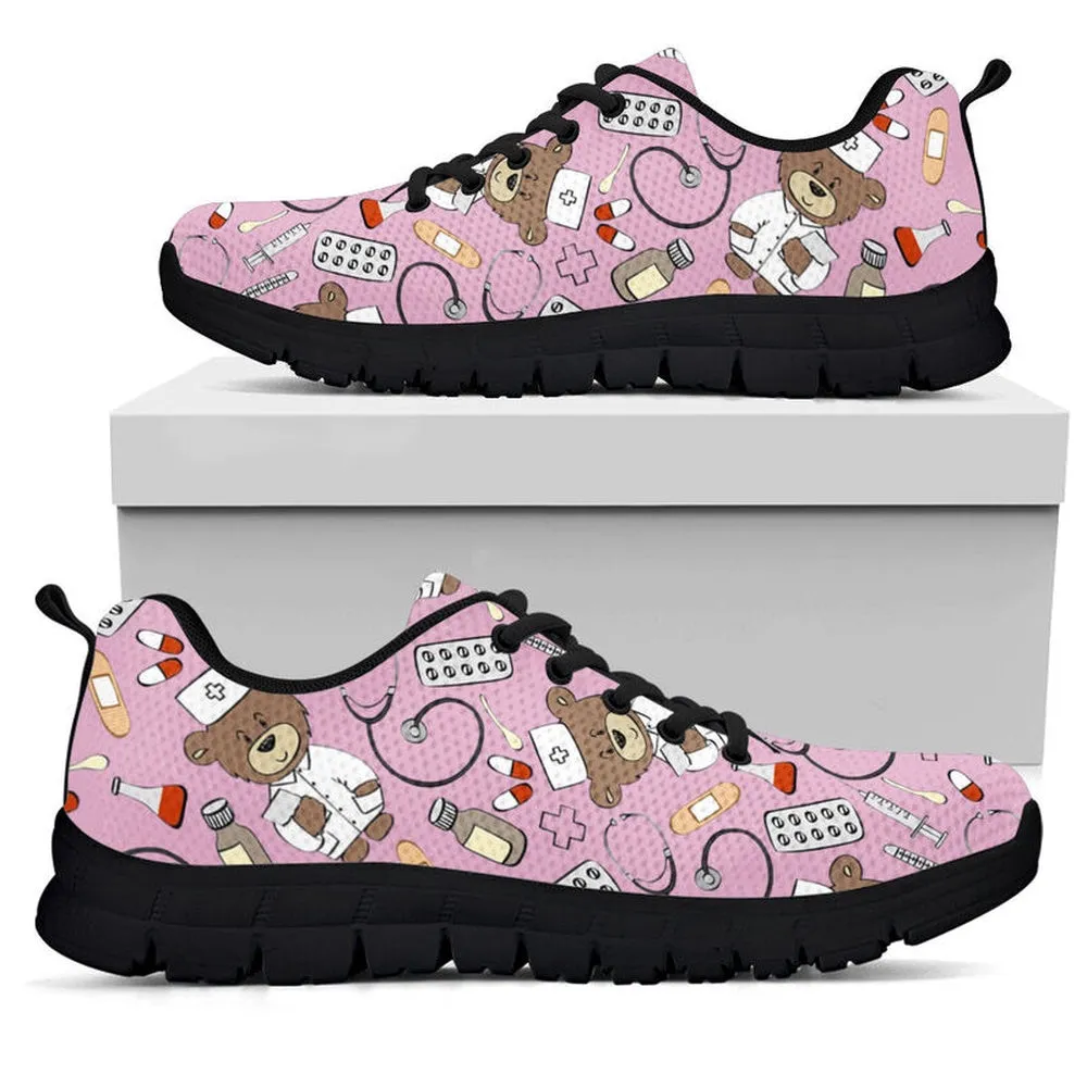 Nurse Sneaker, Nurse Bear Sneakers Shoes, Best Shoes For Nurses