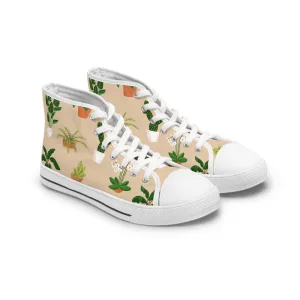 Potted Plants Women's High Top Sneakers