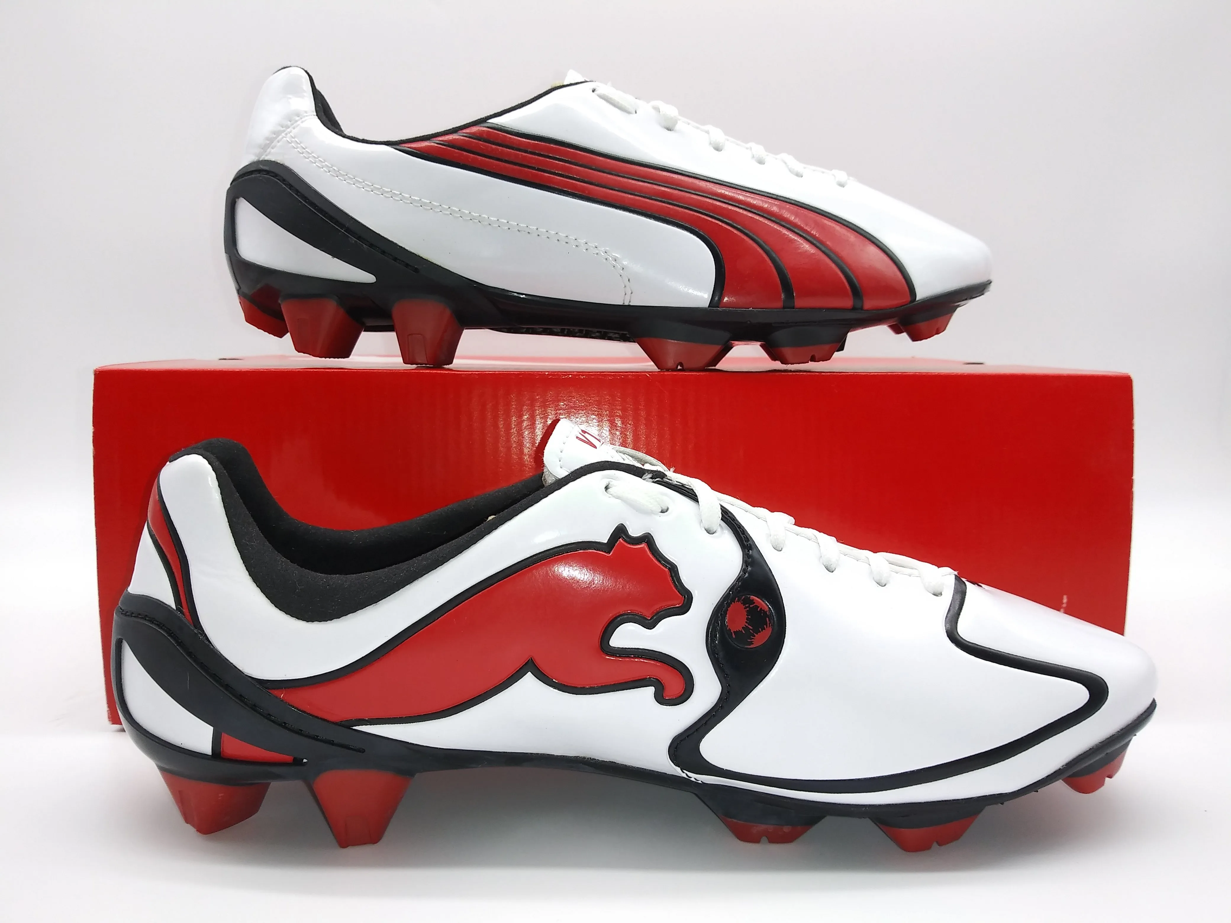 Puma V1.10 SL FG White Red Black