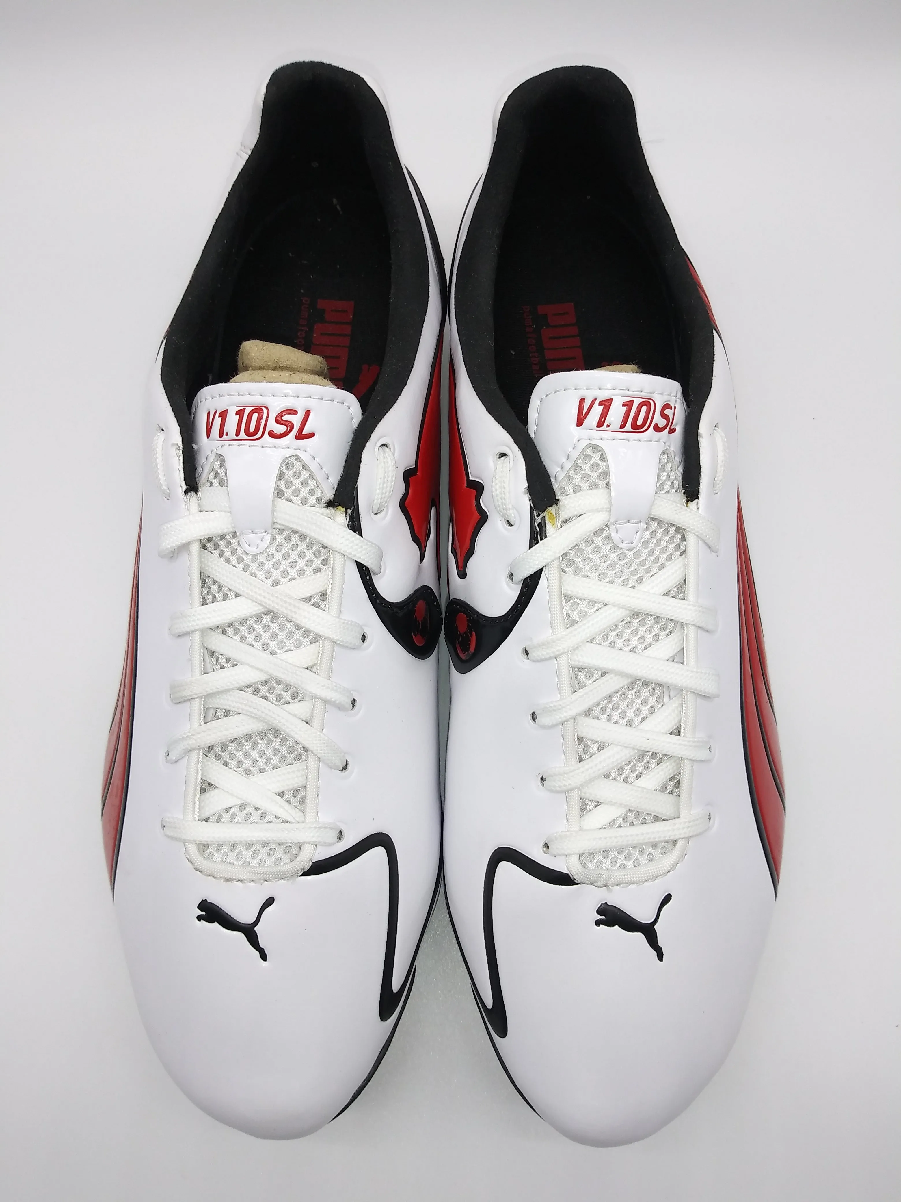 Puma V1.10 SL FG White Red Black