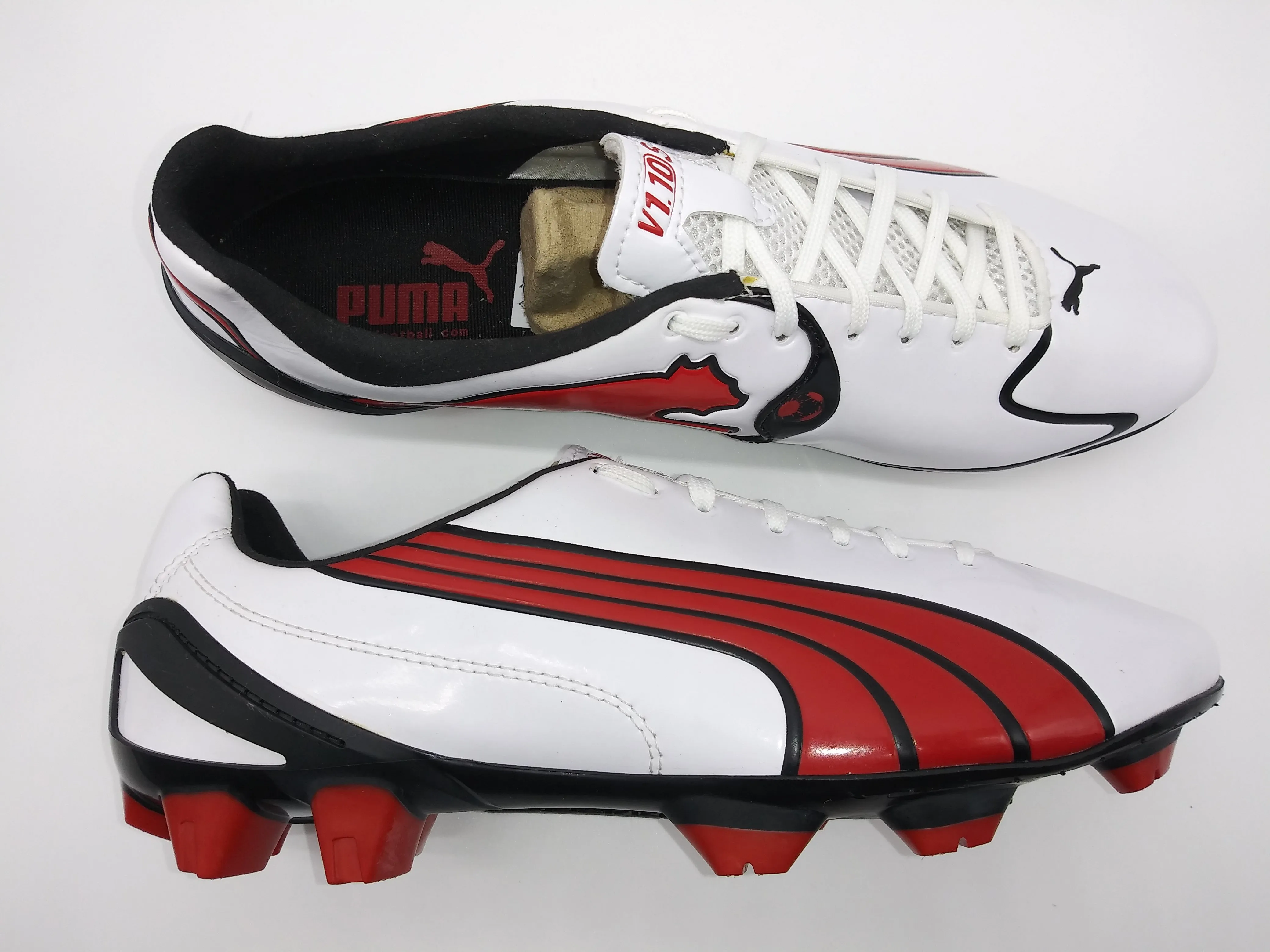 Puma V1.10 SL FG White Red Black