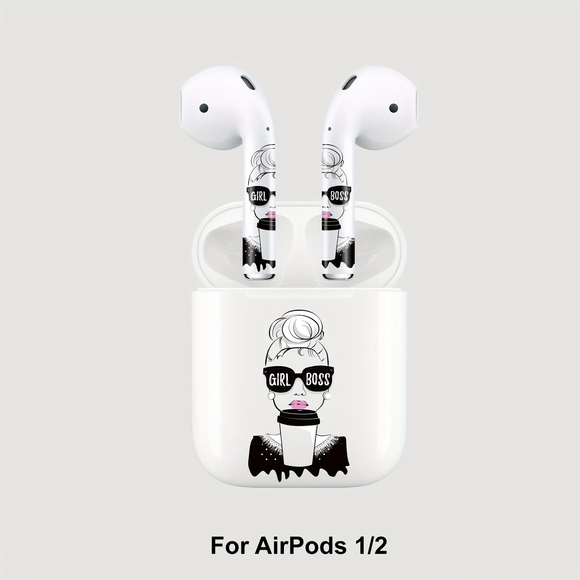 RockBear Cool Girl with Sunglasses Stickers for AirPods Bundle