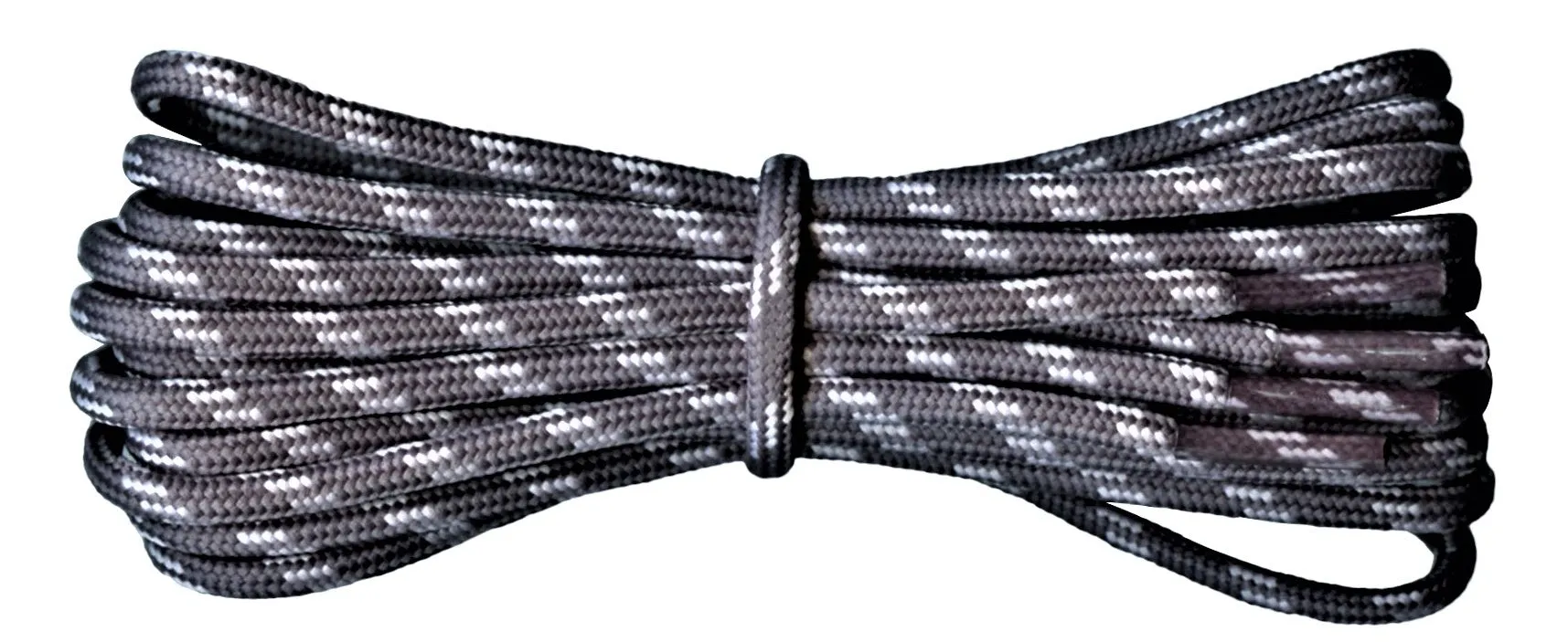 Round 3.5 mm Boot Laces Dark grey with Grey flecks for hiking or walking