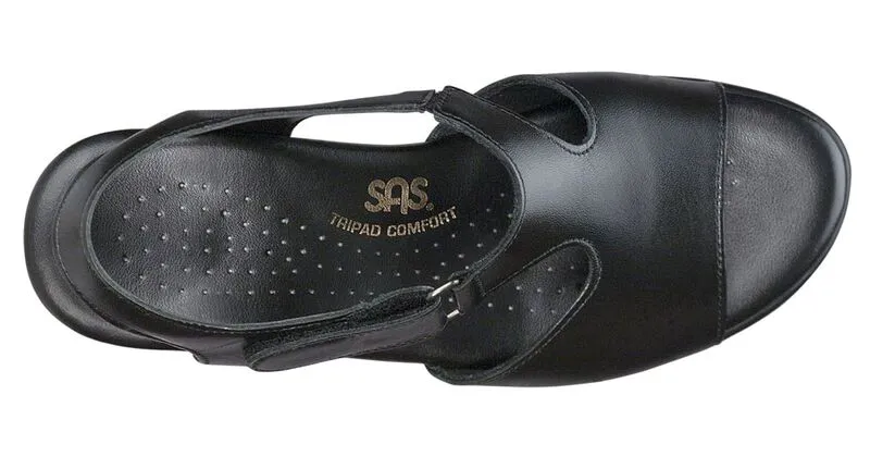 SAS Women's Suntimer Heel Sandal BLACK