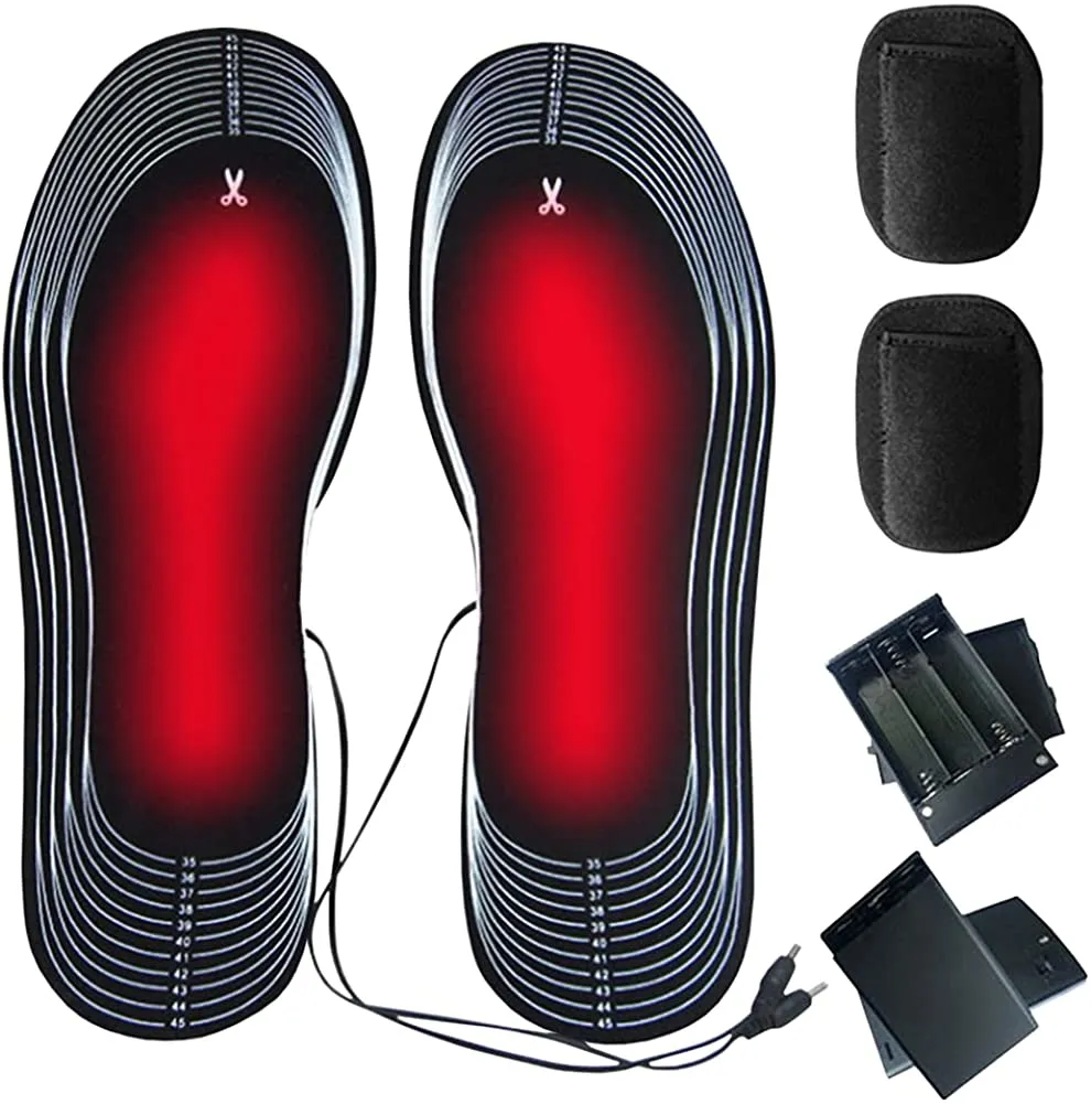 Sidiou Group Anniou Electric Heating Insole Foot Warmer Rechargeable Heated Insoles Washable Thermal Insoles For Men and Women