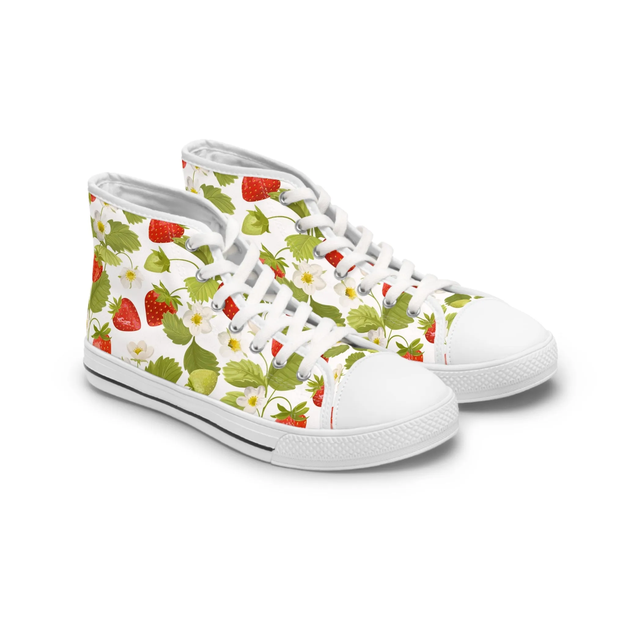 Strawberry Women's High Top Sneakers