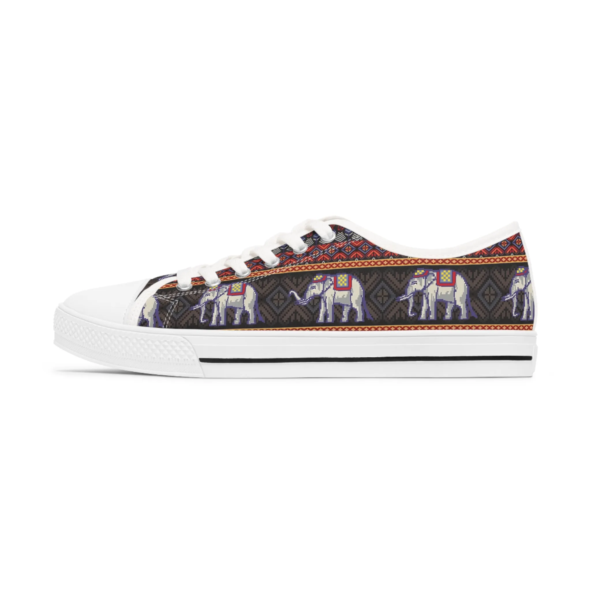 Thai Elephant Women's Low Top Sneakers